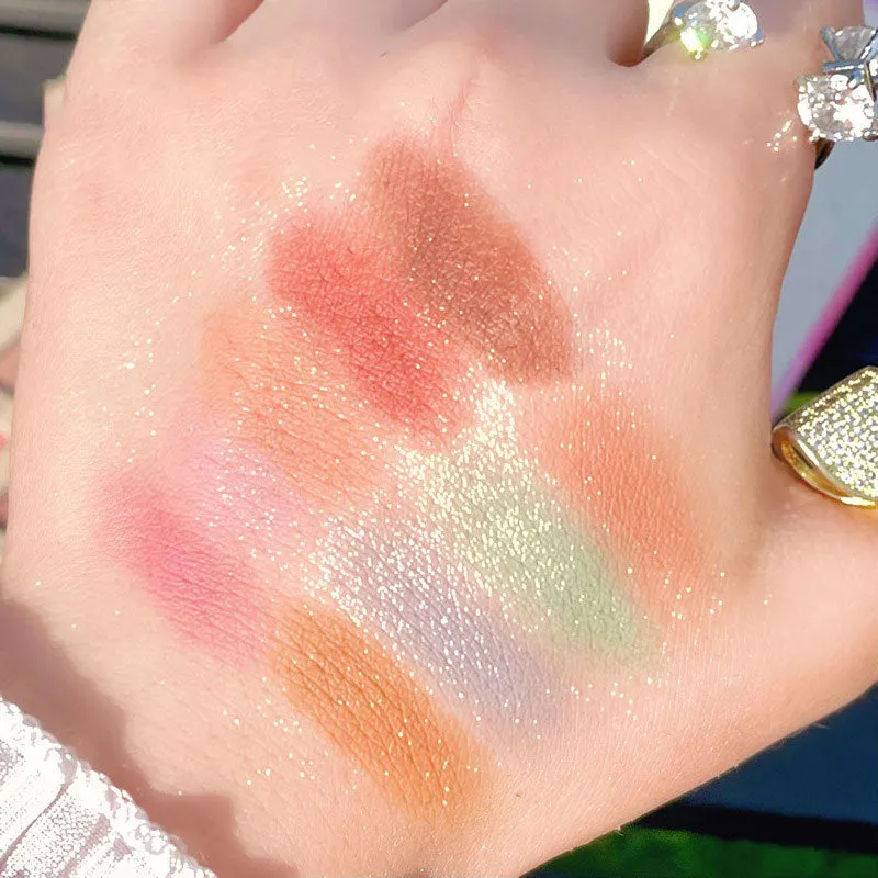 20 Colors Shiny Eyeshadow Palette Matte Rose Color Earth Eye Shadow Polarized Glitter