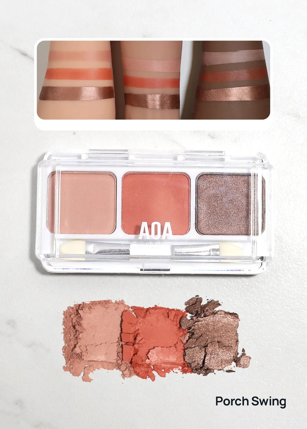 AOA Southern Charm 3 Color Eyeshadow Palettes