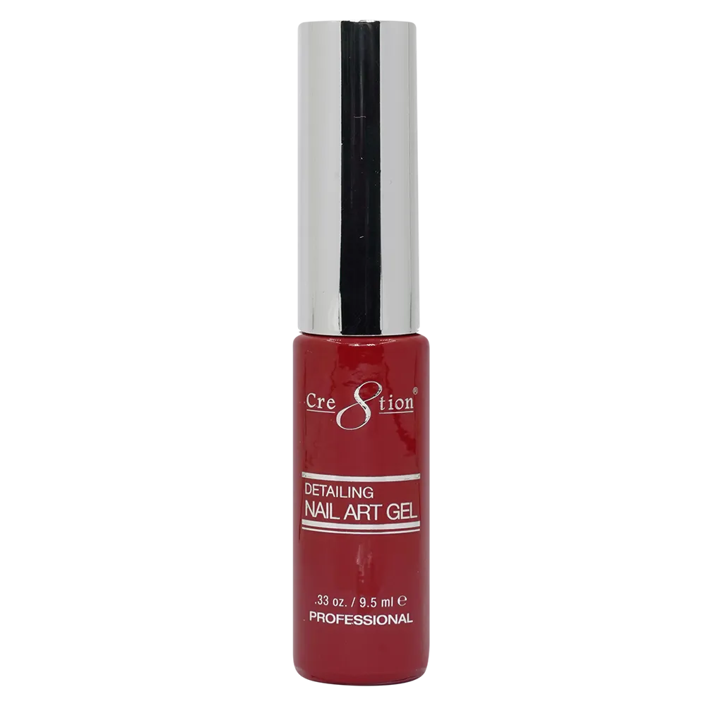 Cre8tion Detailing Nail Art Gel 0.33oz 03 Red