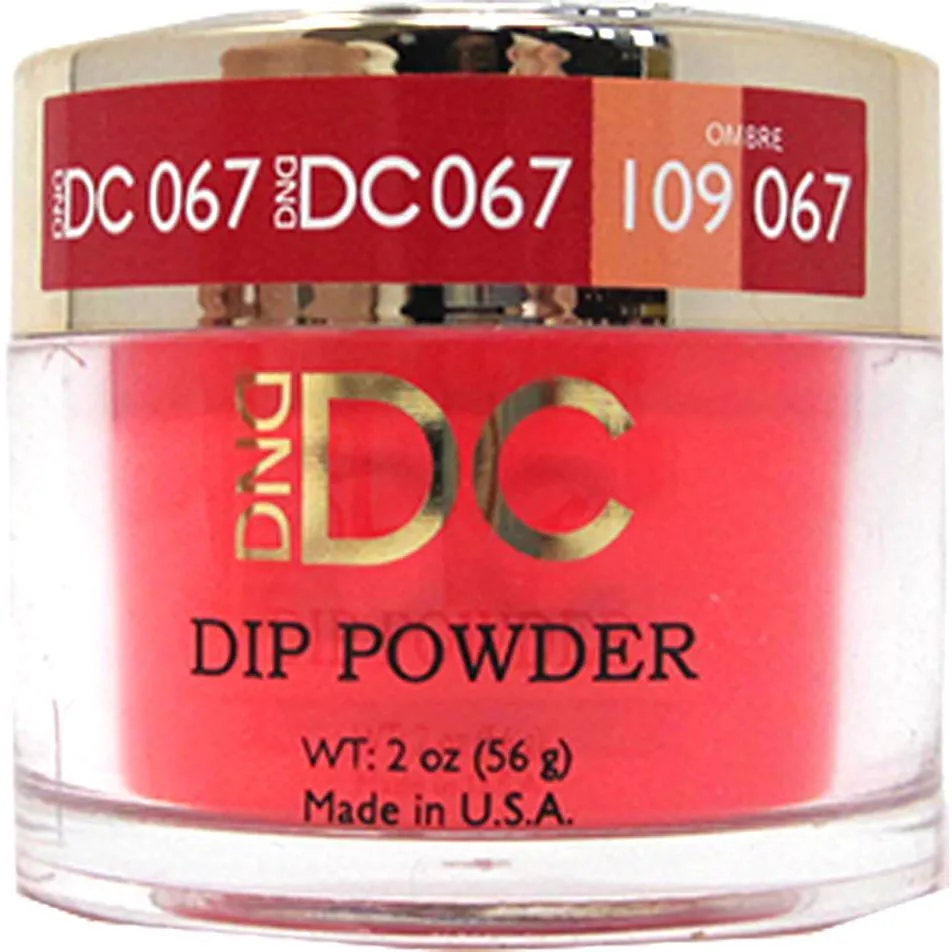 DND - DC Dip Powder - Fire Engine Red 2 oz - #067