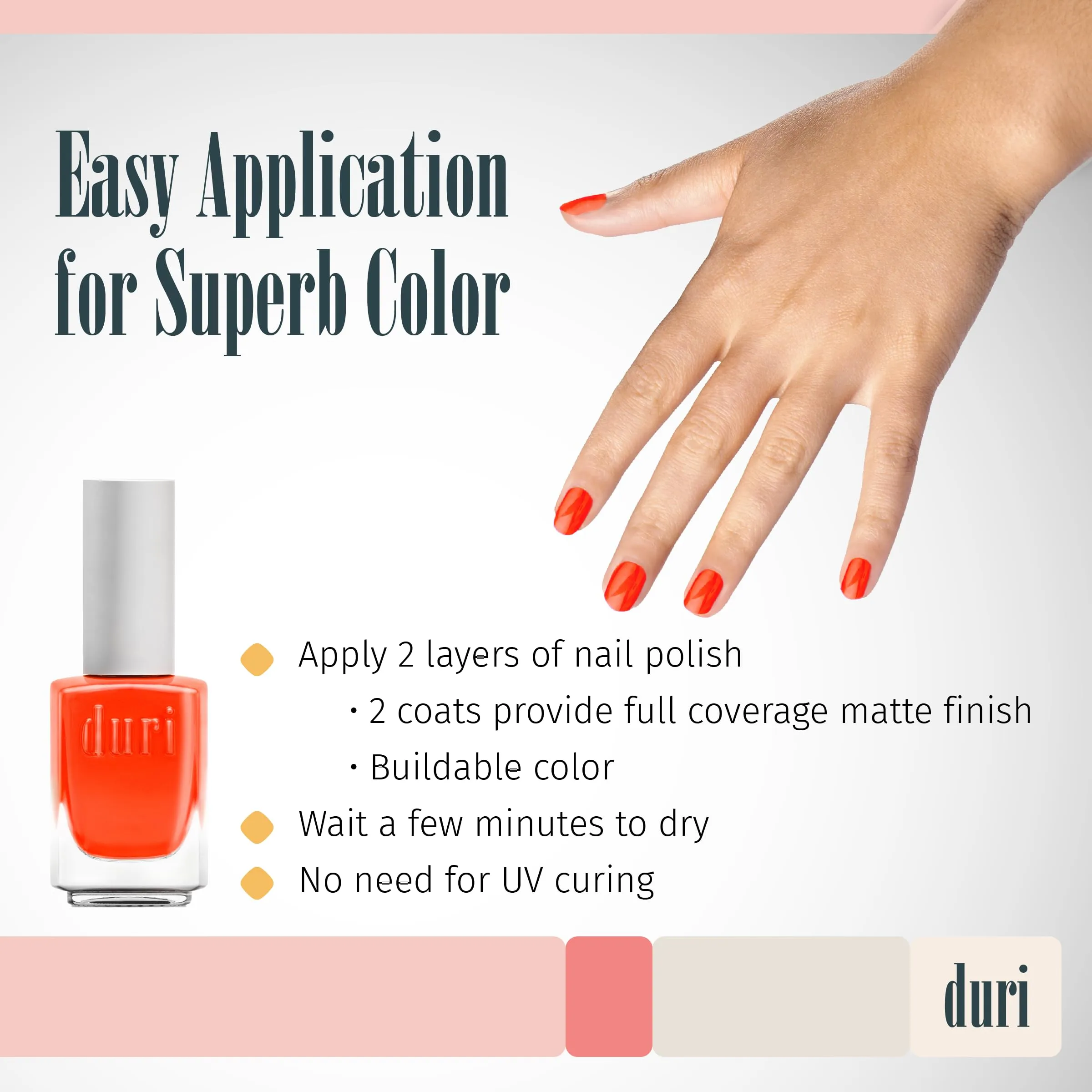 duri 153N Bedeviled - Neon Orange Nail Polish