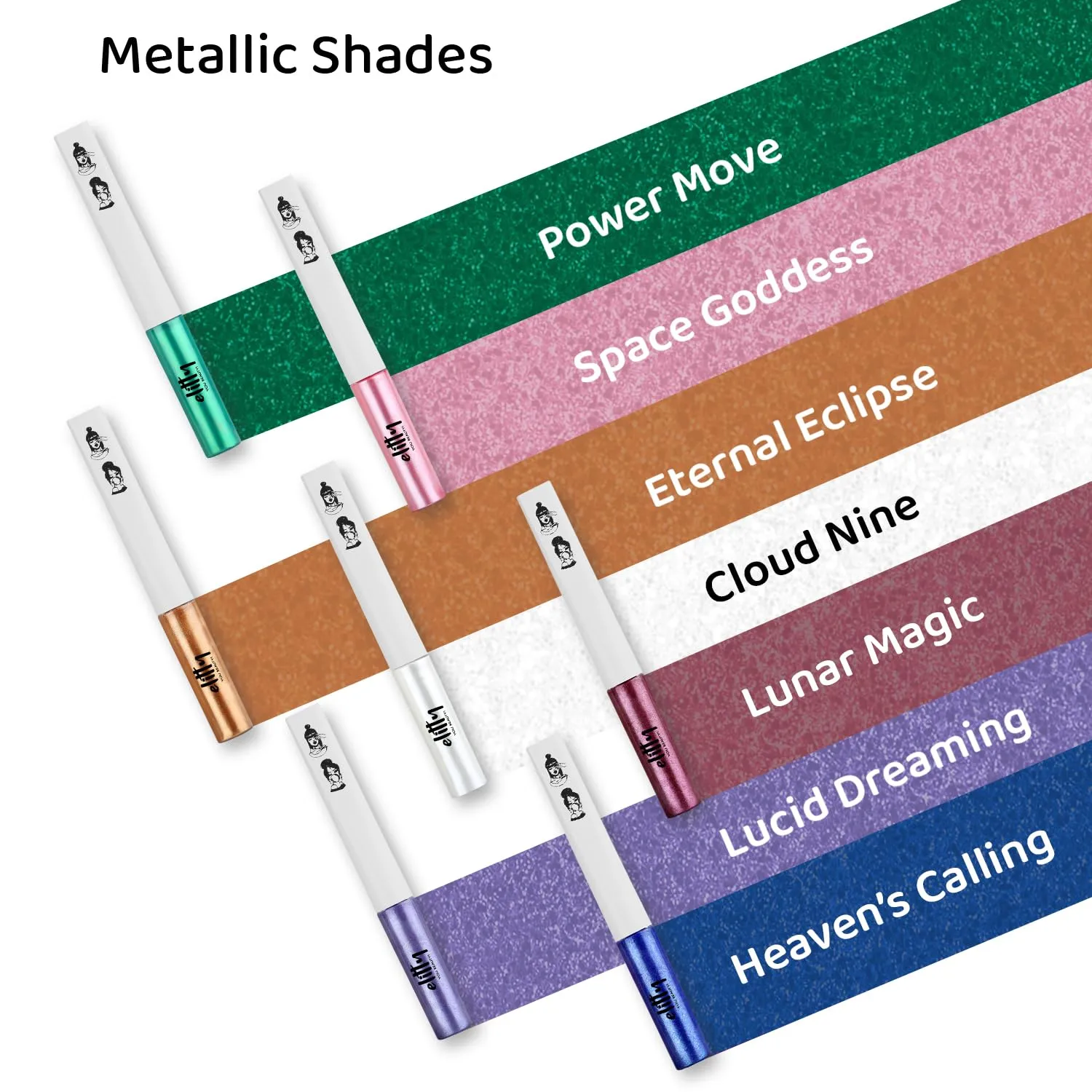 Elitty Tan Pop Colour Eyeliner, Matte Finish | Long Lasting, Water Proof, Smudge Proof | Amla and Almond oil enriched| Vegan & Cruelty Free, Easy Application, Liquid Eyeliner (Manifestation) - 4ml