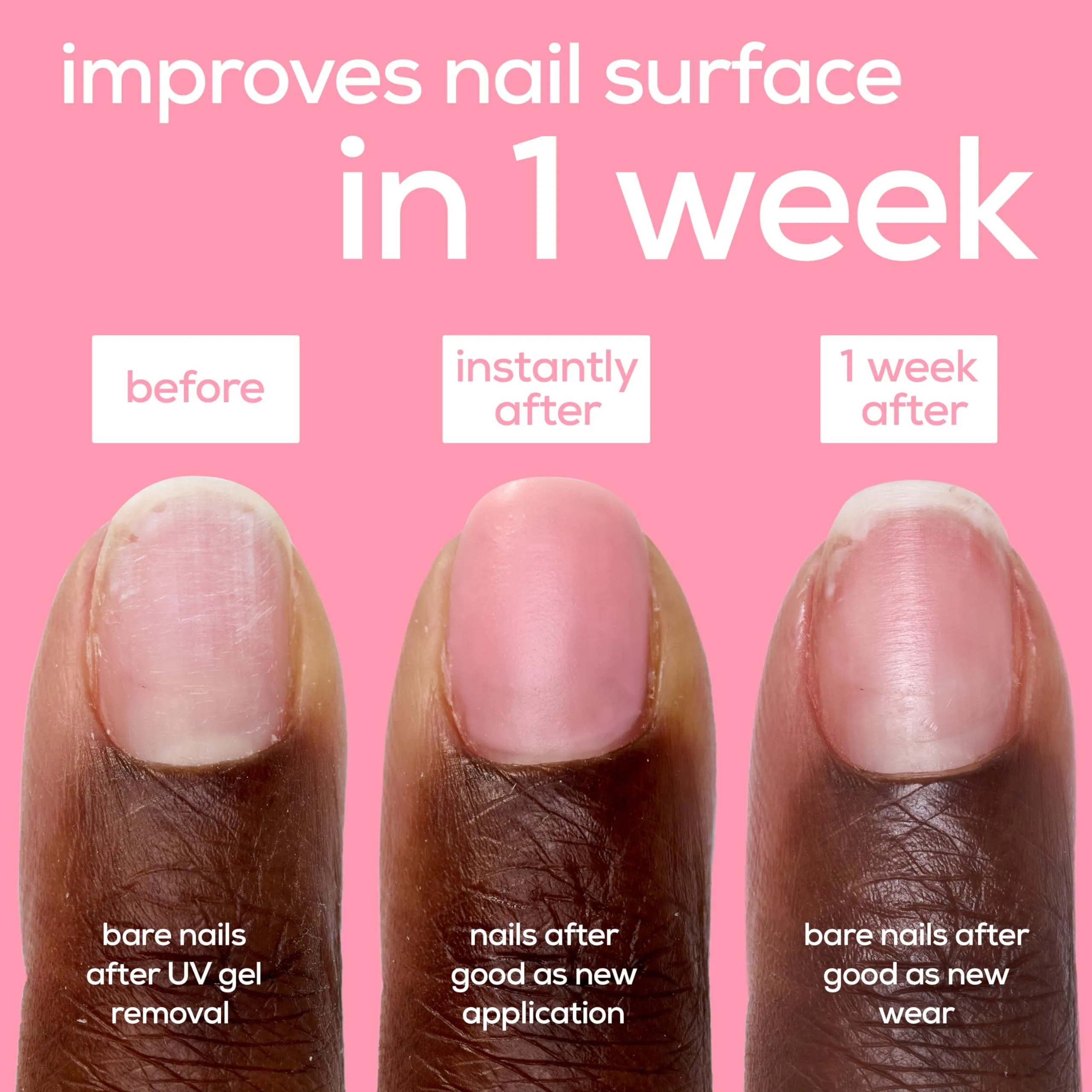 essie Nail Care, Ceramide-Infused Nail Treatment, Vegan, Good As New Nail Concealer & Perfector, 0.46 Fl Oz