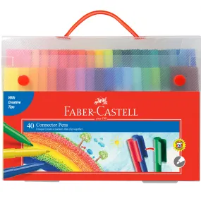 Faber-Castell 40 Connector Pens Markers Gift Case
