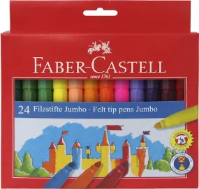 Faber Castell Jumbo Felt Tip Pens - Set of 24