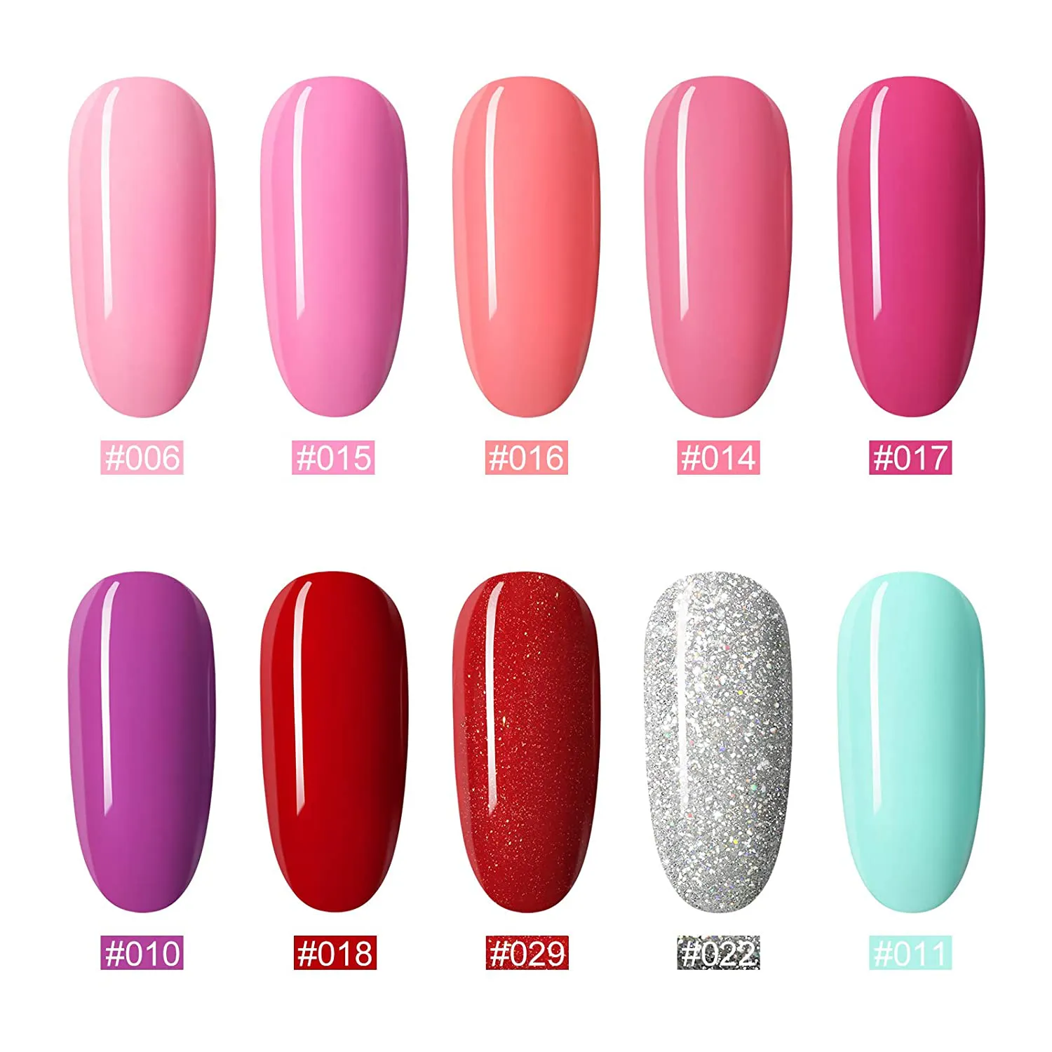 Gel Nail Polish Kit with UV Light 20 Colors Professional Gel Nail Polish Set No Wipe Base Top Coat 24W UV LED Nail Lamp for Nails Manicure Tools Nail Art Set