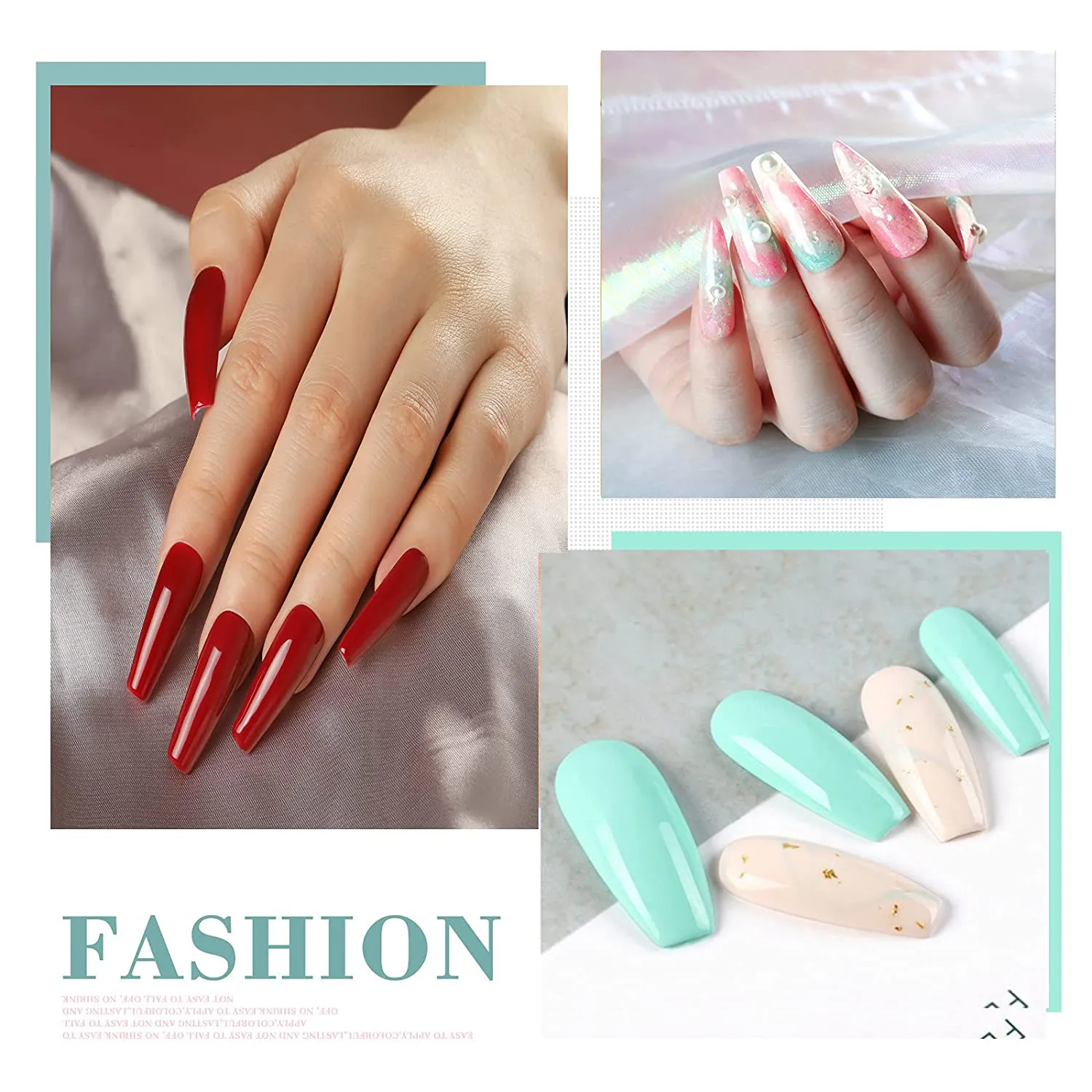 Gel Nail Polish Kit with UV Light 20 Colors Professional Gel Nail Polish Set No Wipe Base Top Coat 24W UV LED Nail Lamp for Nails Manicure Tools Nail Art Set