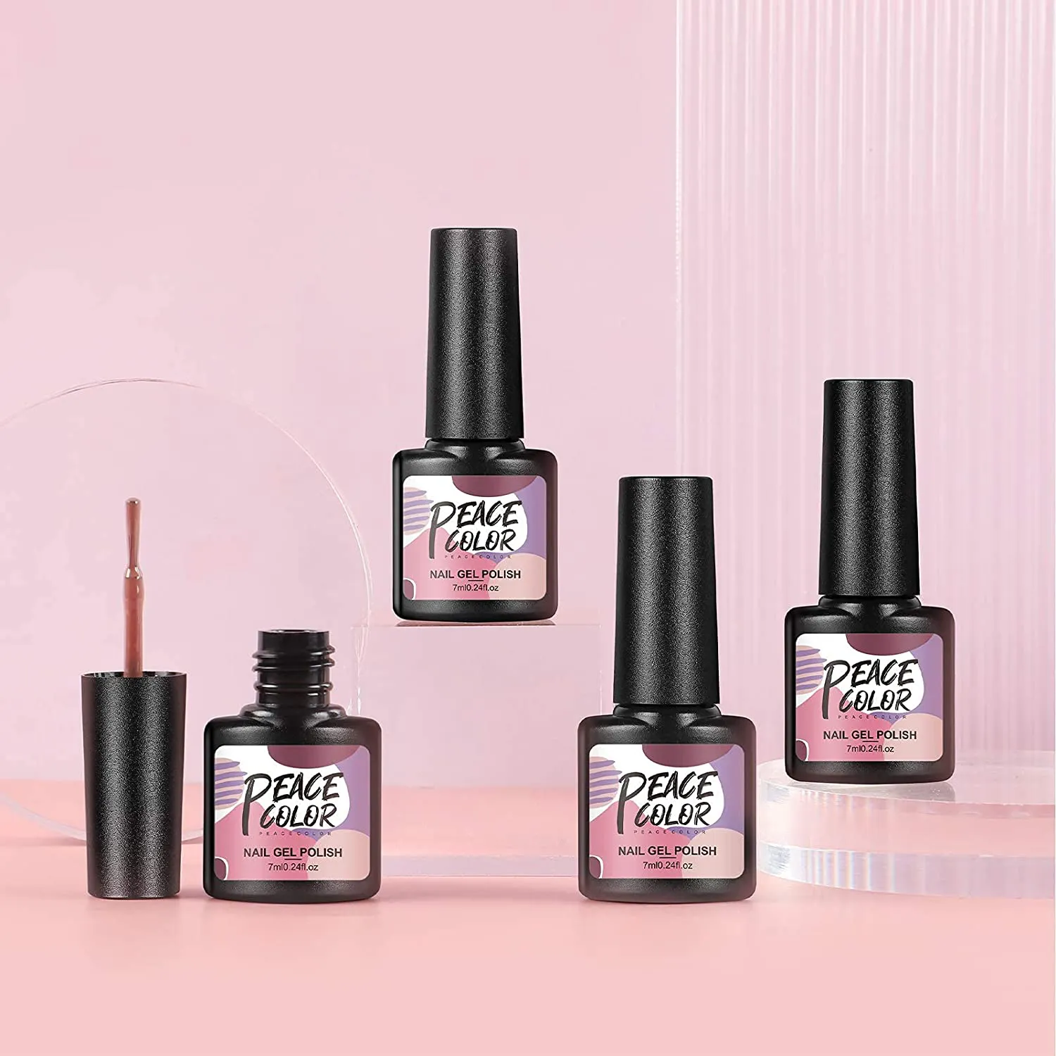 Gel Nail Polish Kit with UV Light 20 Colors Professional Gel Nail Polish Set No Wipe Base Top Coat 24W UV LED Nail Lamp for Nails Manicure Tools Nail Art Set