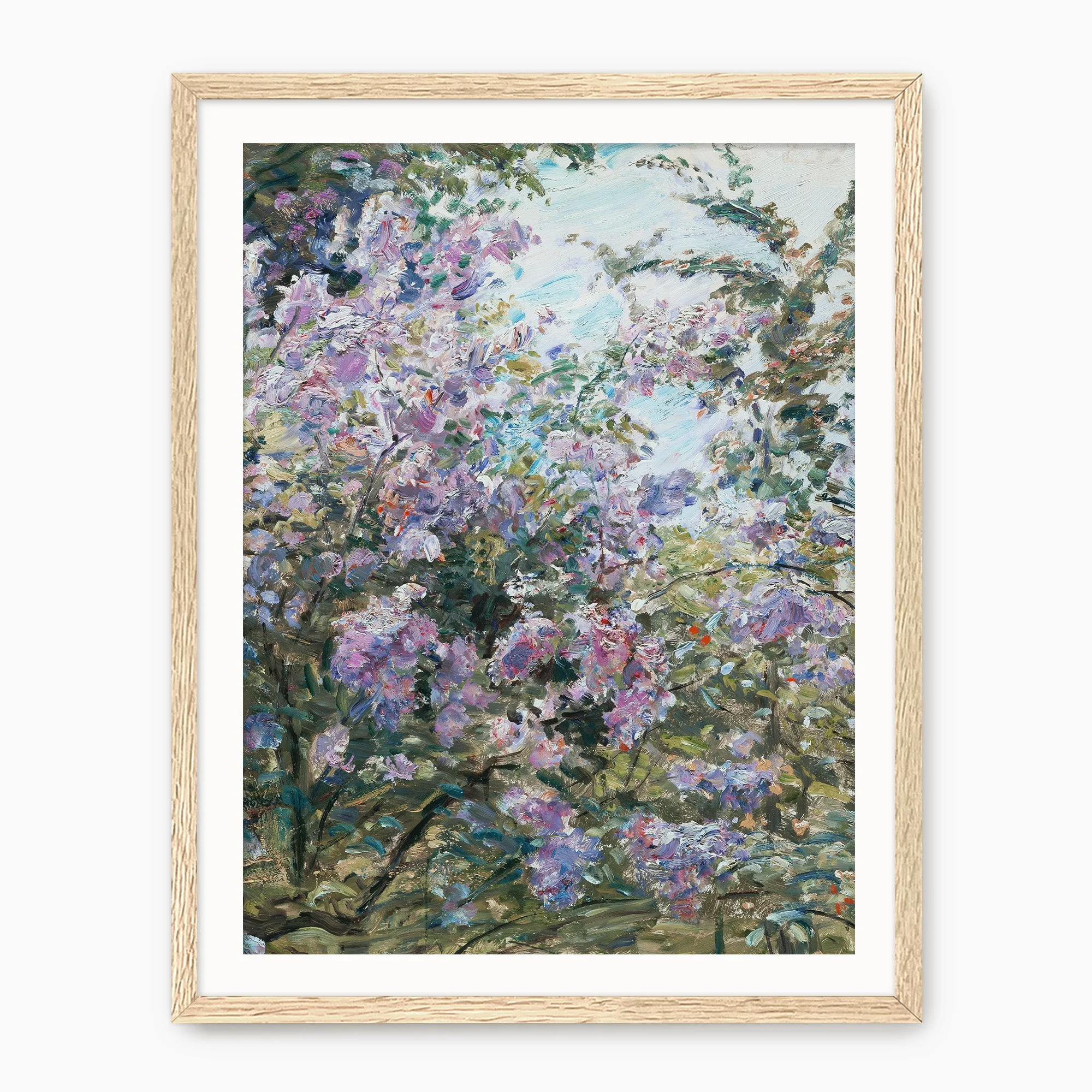 Impressionist Purple Flowers Print