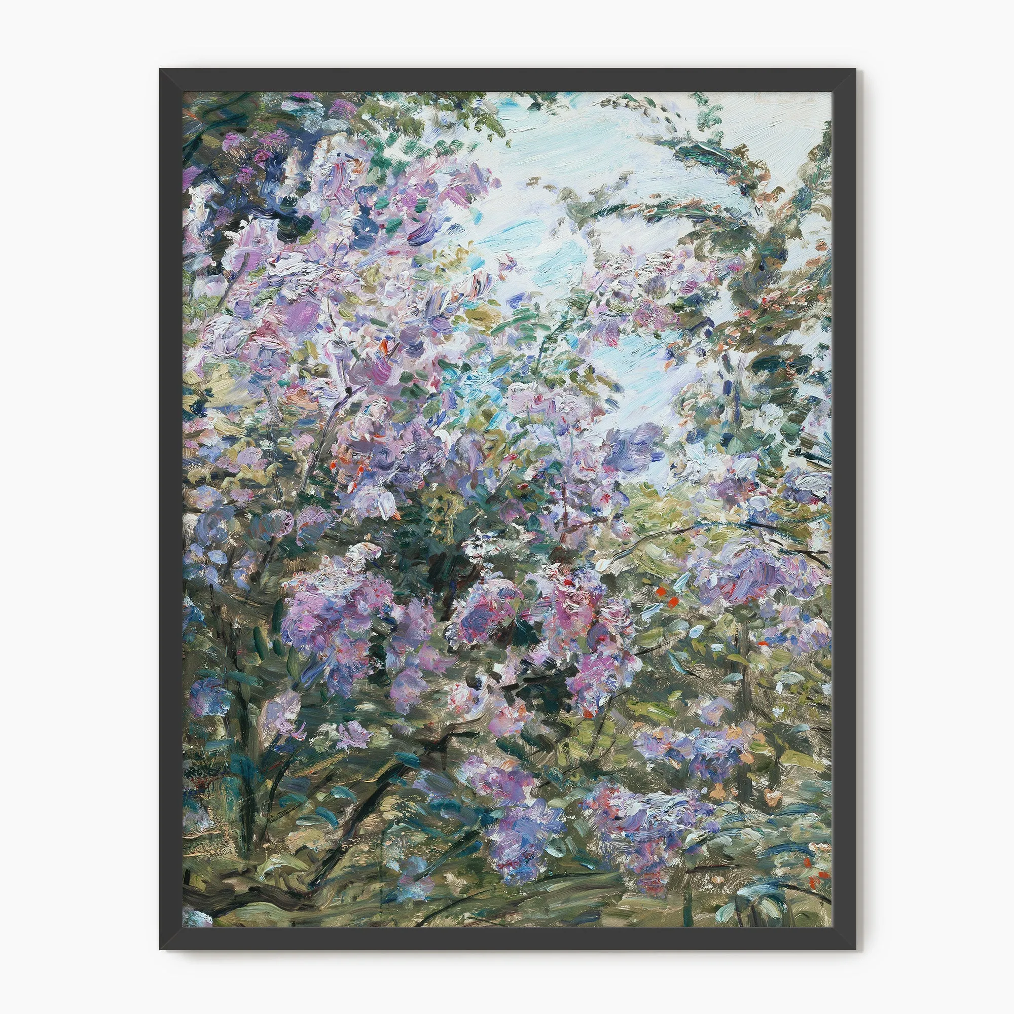 Impressionist Purple Flowers Print