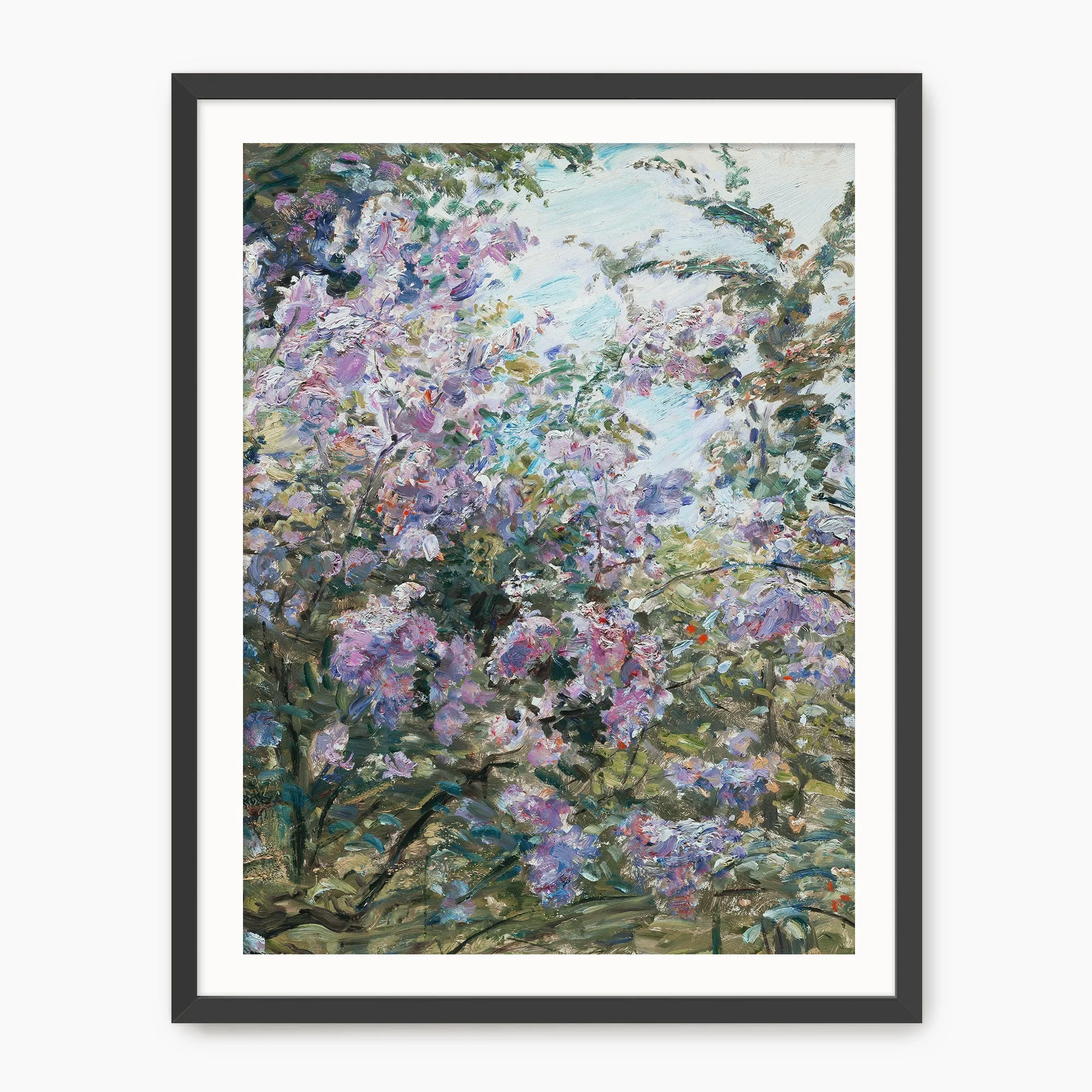 Impressionist Purple Flowers Print