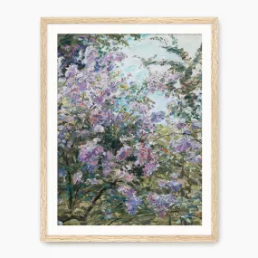 Impressionist Purple Flowers Print