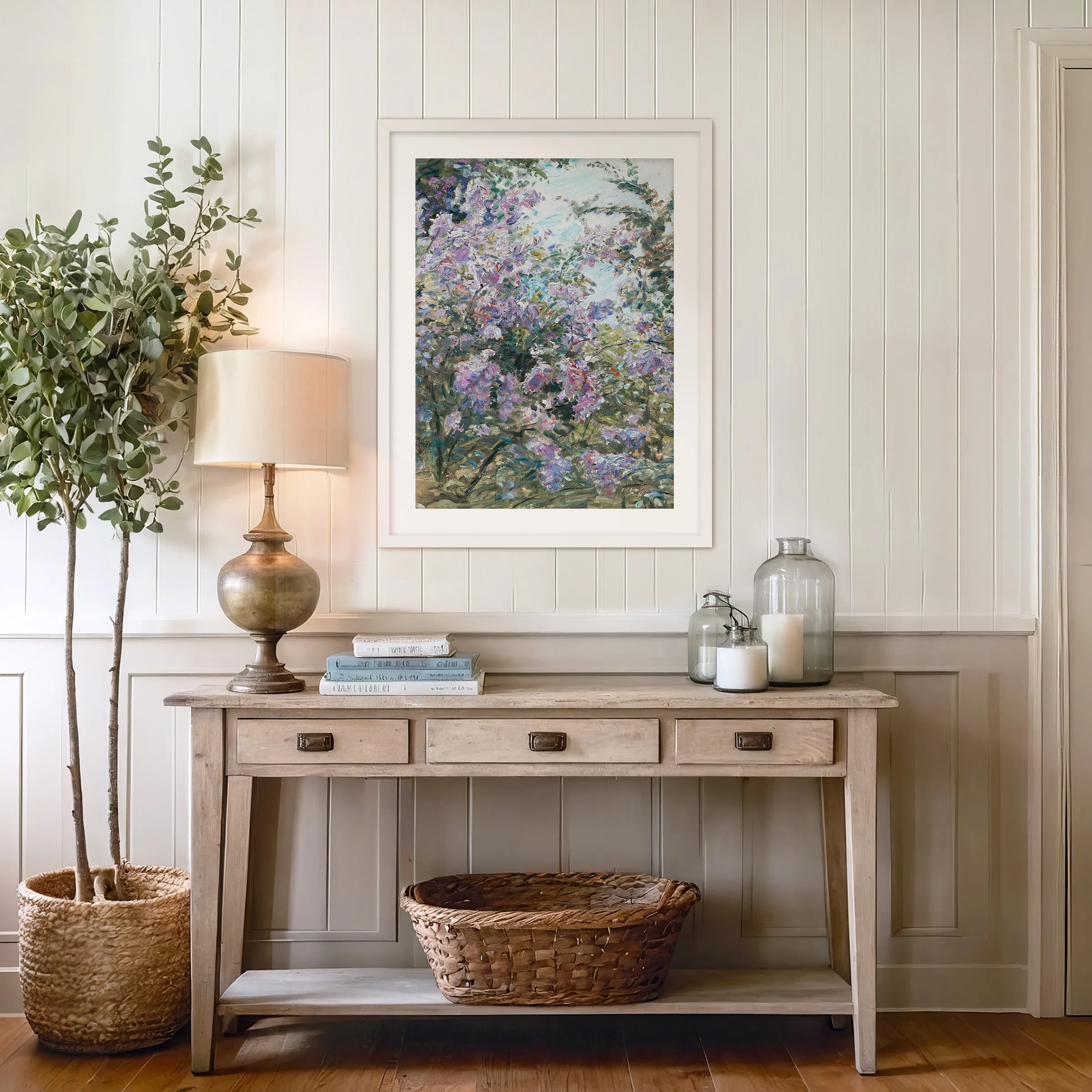 Impressionist Purple Flowers Print