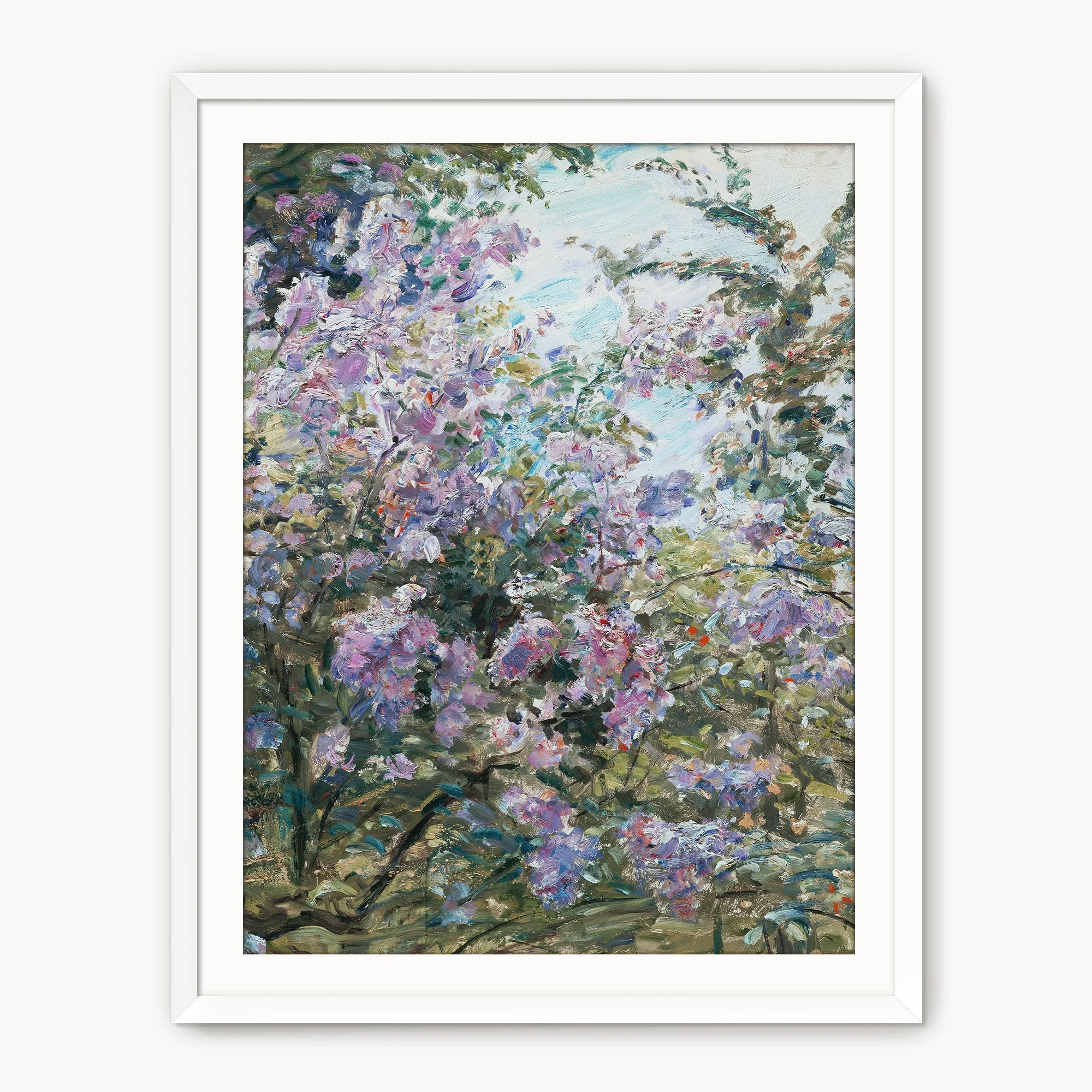 Impressionist Purple Flowers Print