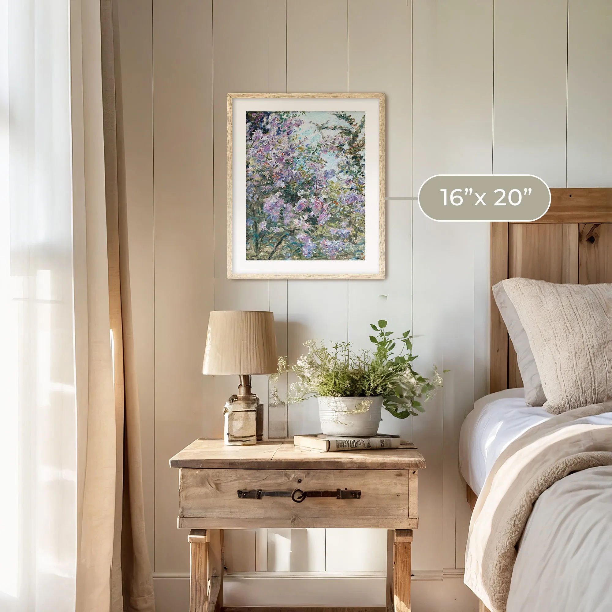 Impressionist Purple Flowers Print