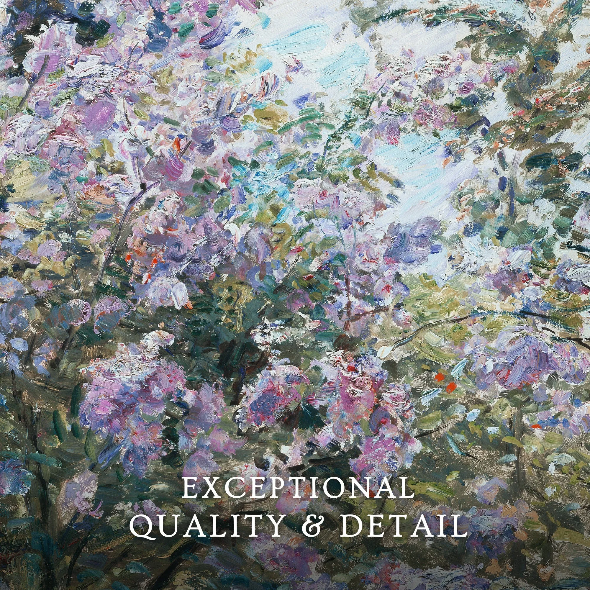 Impressionist Purple Flowers Print