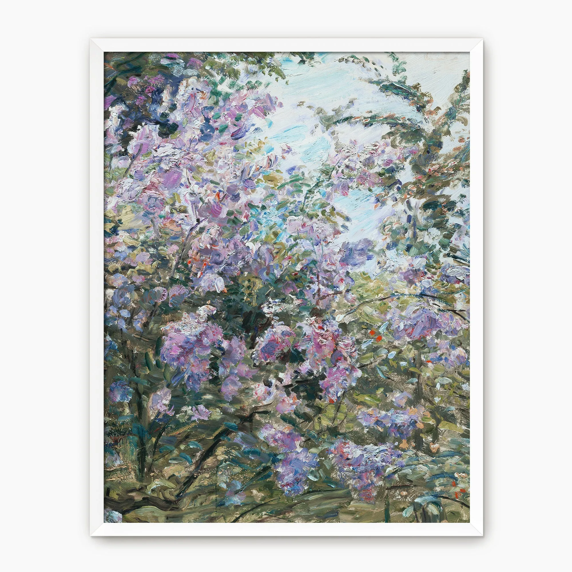 Impressionist Purple Flowers Print