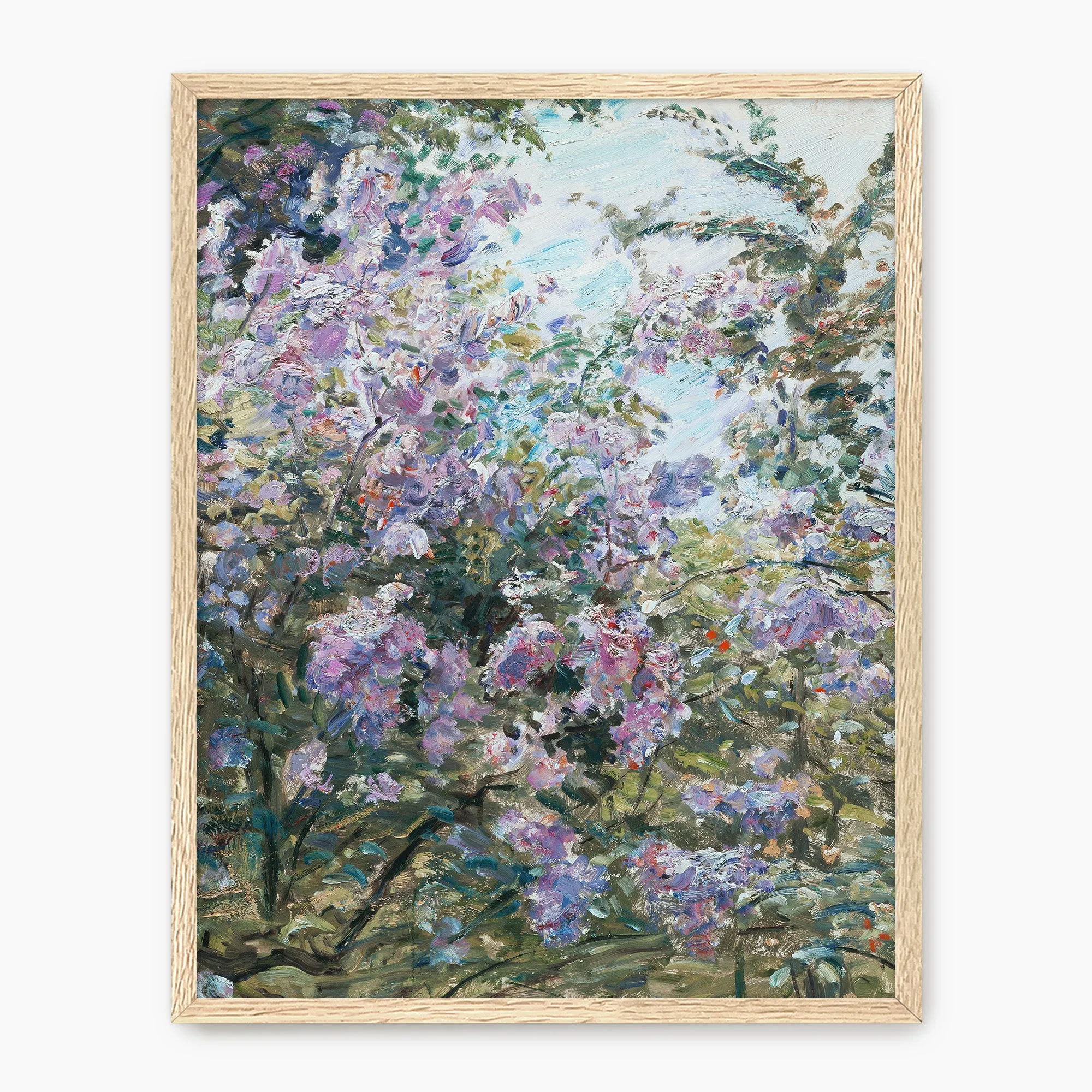 Impressionist Purple Flowers Print