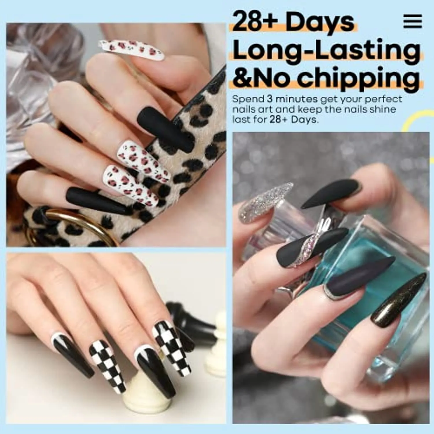 Modelones Gel Nail Polish, 15ML Black Color Gel Polish 1 Pcs Soak Off LED All Seasons Black Nail Polish Gel Starter Professional Salon Manicure Nail Art Home DIY