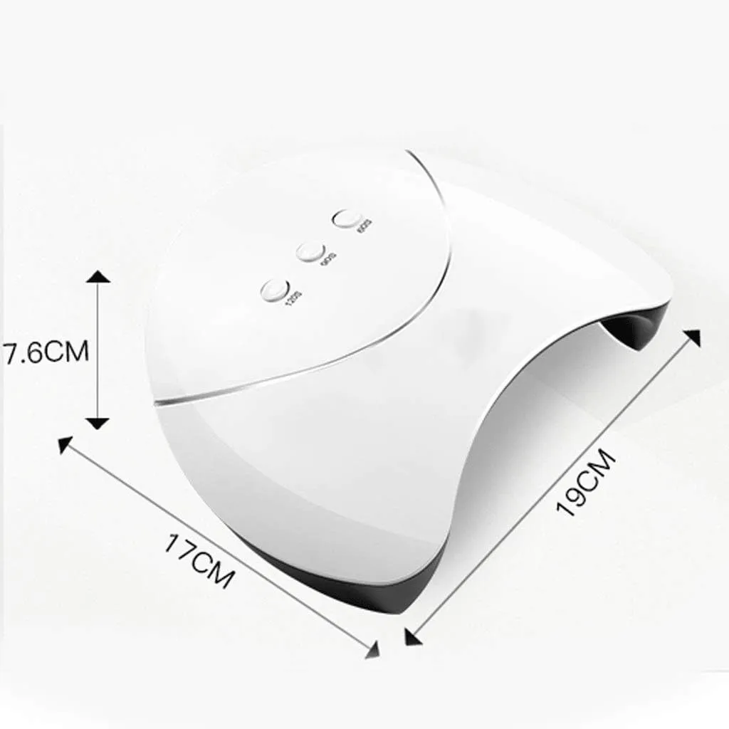 NEW Nail lamp-Portable LED Nail Lamp, Compact Gel Nail Dryer Light Curing LED Gel Nail Polishes Professionally, White