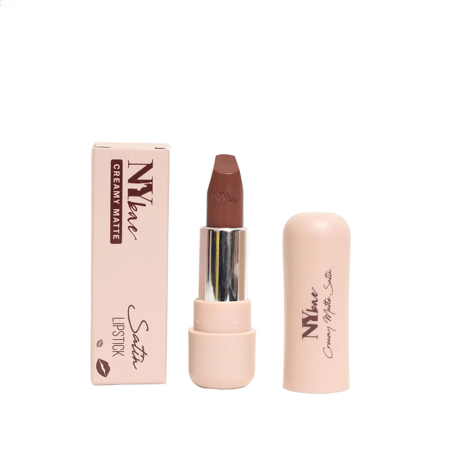 NY Bae Satin Matte Lipstick - Need Nude 08 | Brown | Creamy Satin Finish | High Shine Colour | Hydrating | Long-Lasting | Weightless