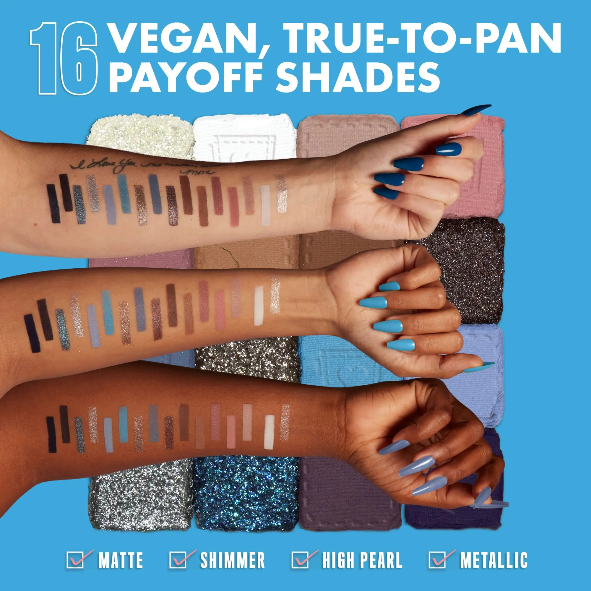 NYX PROFESSIONAL MAKEUP, Ultimate Shadow Palette, 16-shade Eyeshadow Palette, Vegan Formula - Vintage Jean Baby