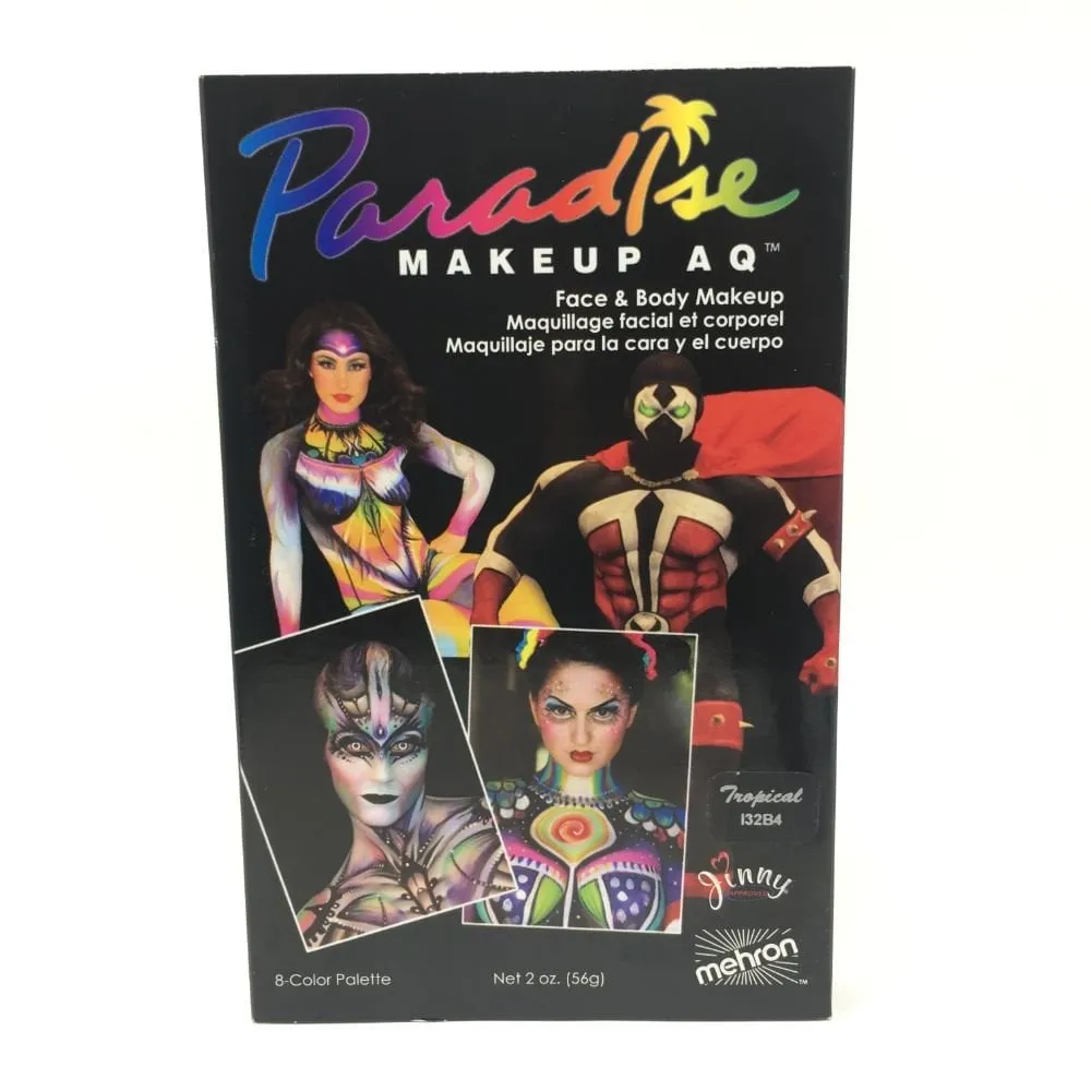 PARADISE MAKEUP AQ TROPICAL - 8 COLOUR FACE PAINTING PALETTE