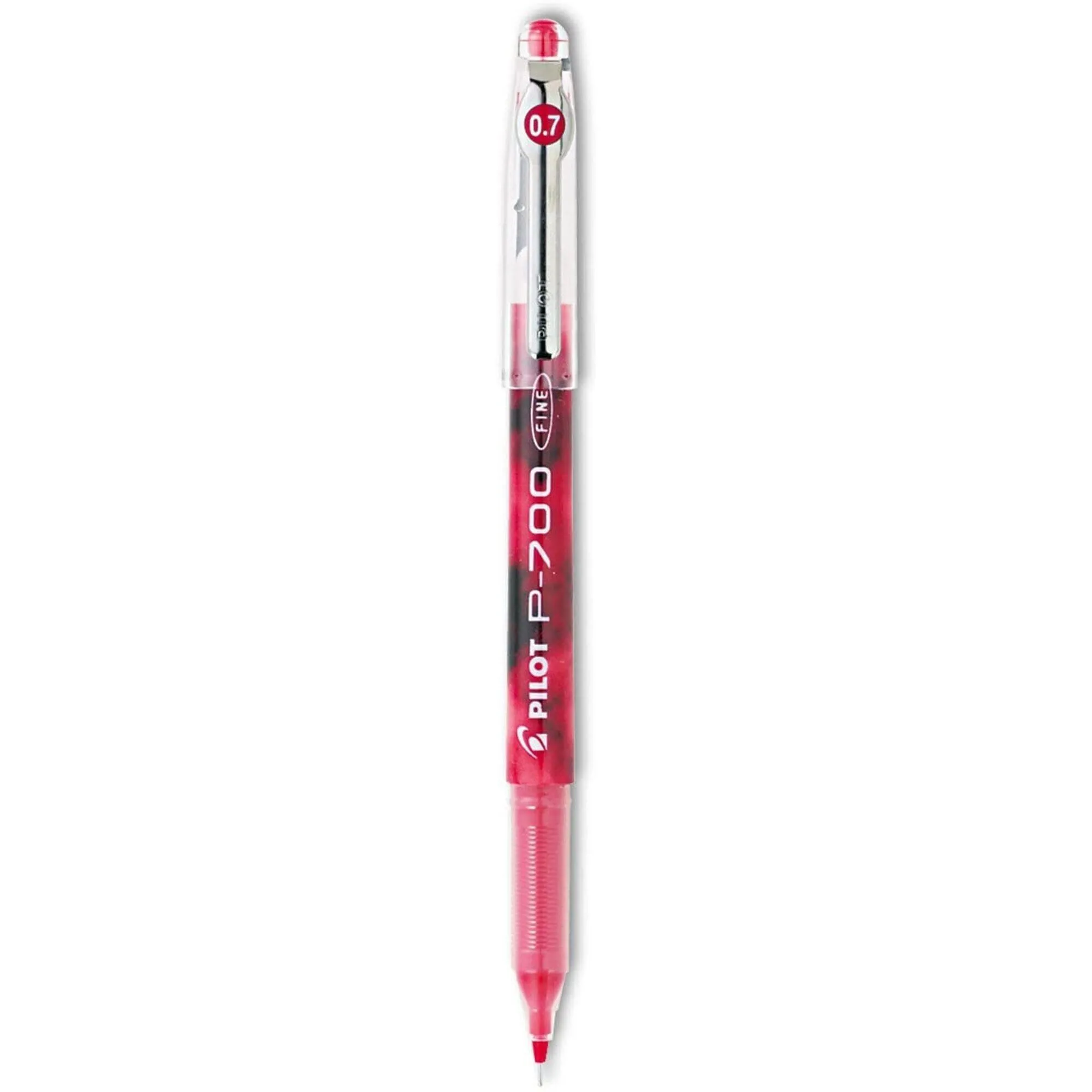 Pilot Rolling Ball Gel Pen - Precise P-700 Ribbed Grip Red Barrel, Fine | 38612