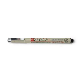 Sakura Pigma Graphic Pen, 1mm Bullet Nib