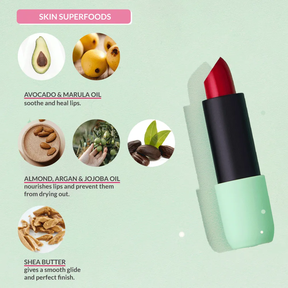 Satin Matte Lipstick Orange Editor 08 | ULTRA LIGHT & COMFORTABLE | ENRICHED WITH PLANT OILS