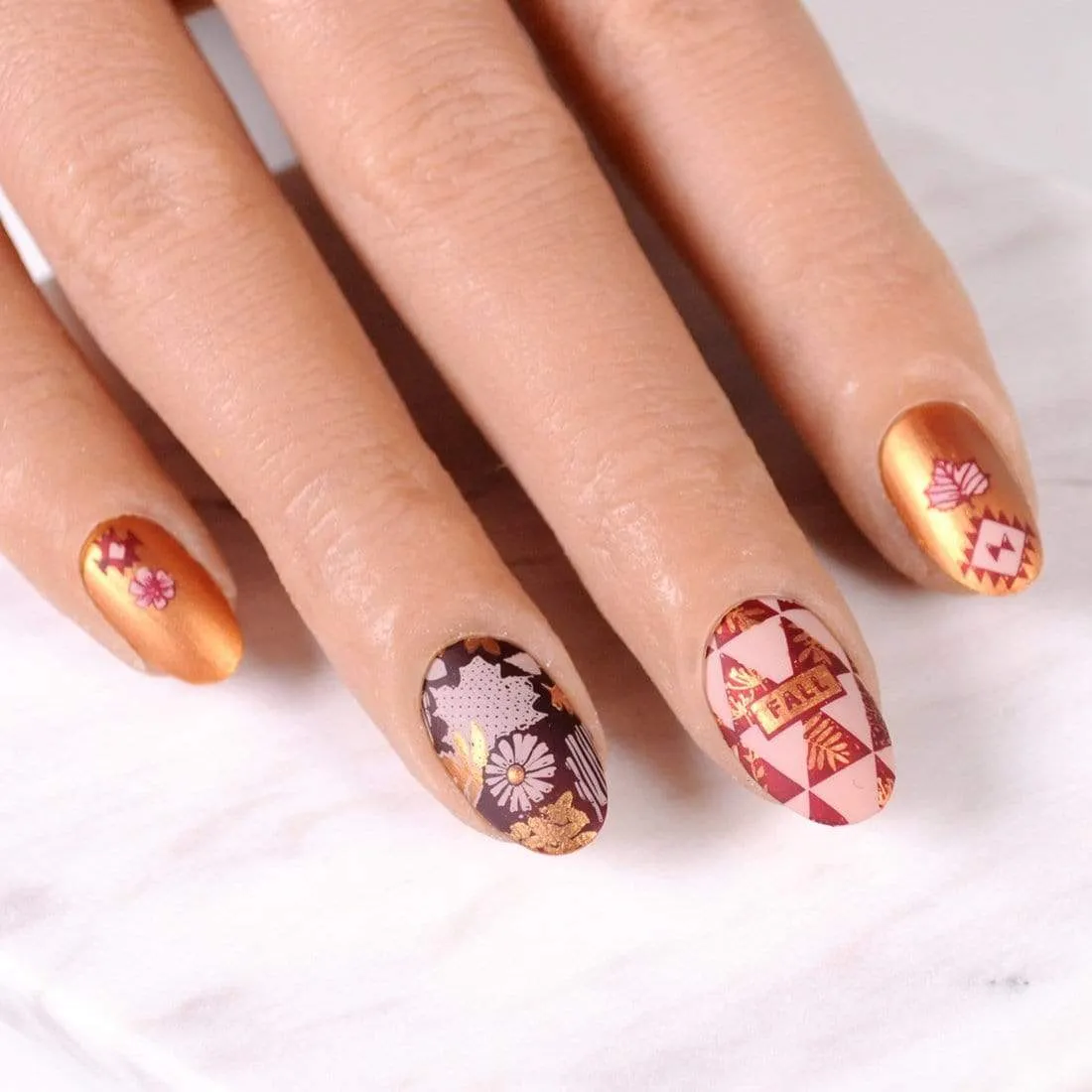 Spiced Orange (B248) - Copper Orange Stamping Polish