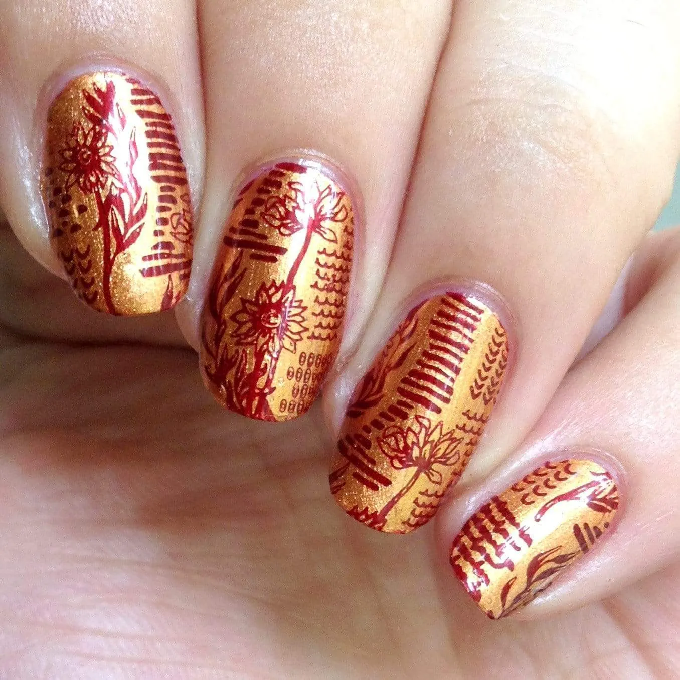Spiced Orange (B248) - Copper Orange Stamping Polish