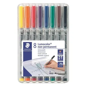 Staedtler Lumocolor Non-Permanent Markers 8pk Medium