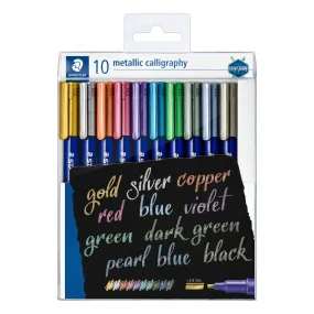 Staedtler Metallic Calligraphy Pens - Set of 10