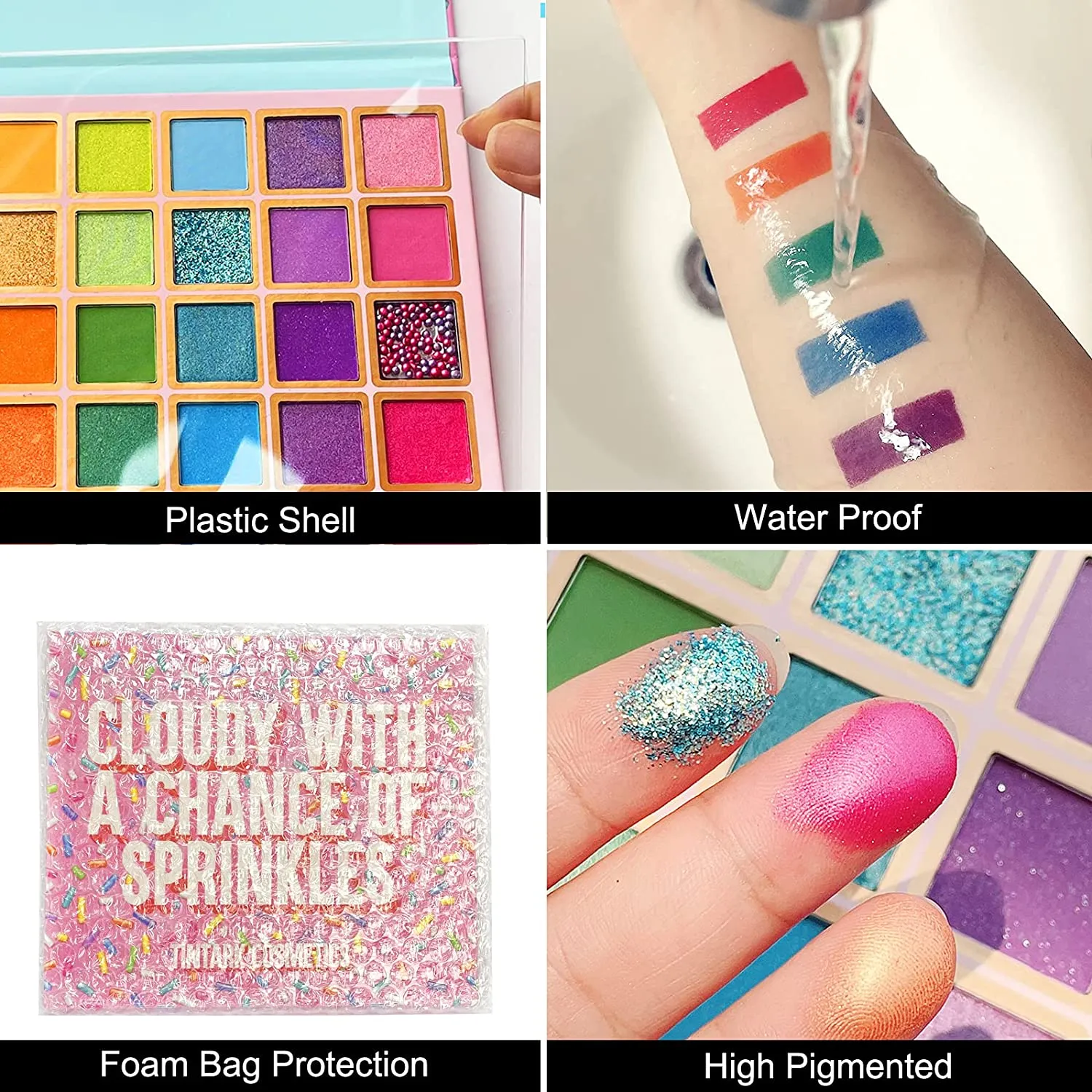 Tintark Cloudy with a Chance of Sprinkles 30 Colour Eye Shadow